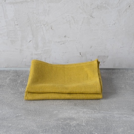 Set of 2 Citrine Linen Hand and Guest Towels Lara