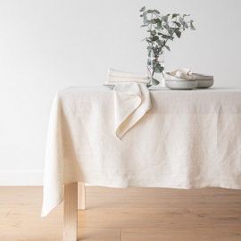 Cream Linen Tablecloth Lara