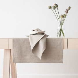 Stone Washed Linen Tablecloth Natural