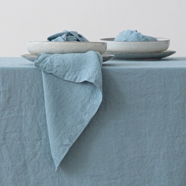  Stone Washed Stone  Blue Linen Napkin