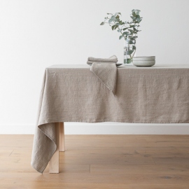 Linen Tablecloth Natural Terra
