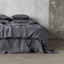 Grey Stone Washed Bed Linen Duvet