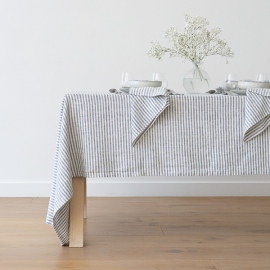 Linen Tablecloth Indigo Brittany
