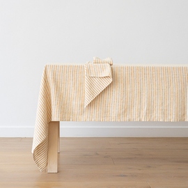 Linen Tablecloth Gold Brittany
