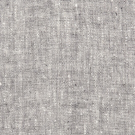 Linen Fabric Washed Graphite Francesca
