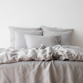 Washed Bed Linen Set Cool Grey