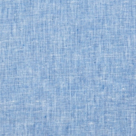 Linen Fabric Sample Crushed Melange Blue