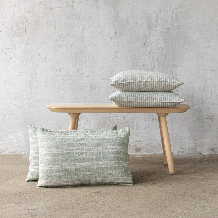 Linen Cushion Cover Forest Green