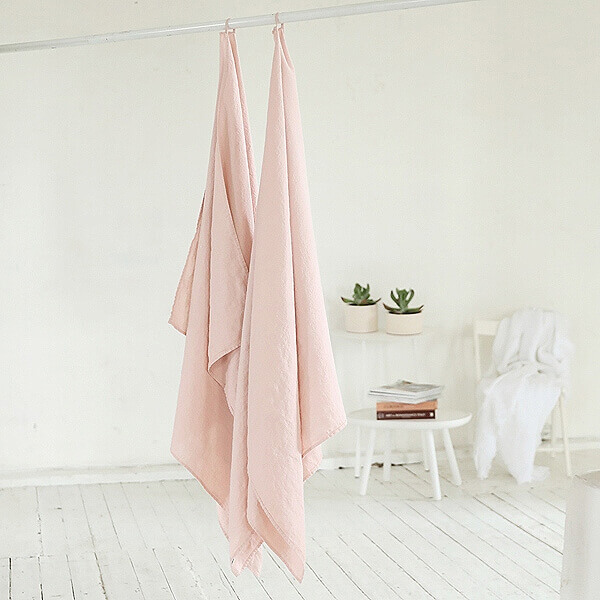 pink linen bath towels - LinenMe pink linen bath towels - LinenMe