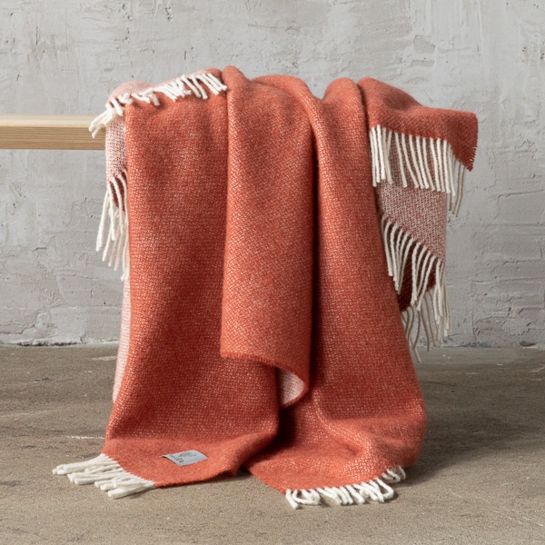 Rust Wool Throw Roberto