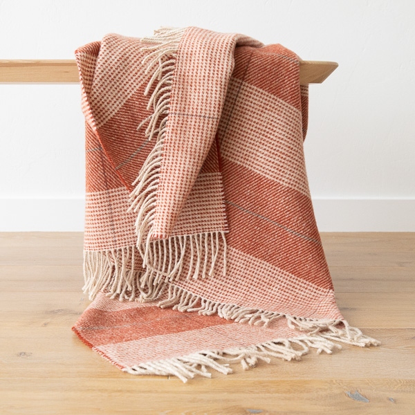Wool Throw Terra Cotta Luigi
