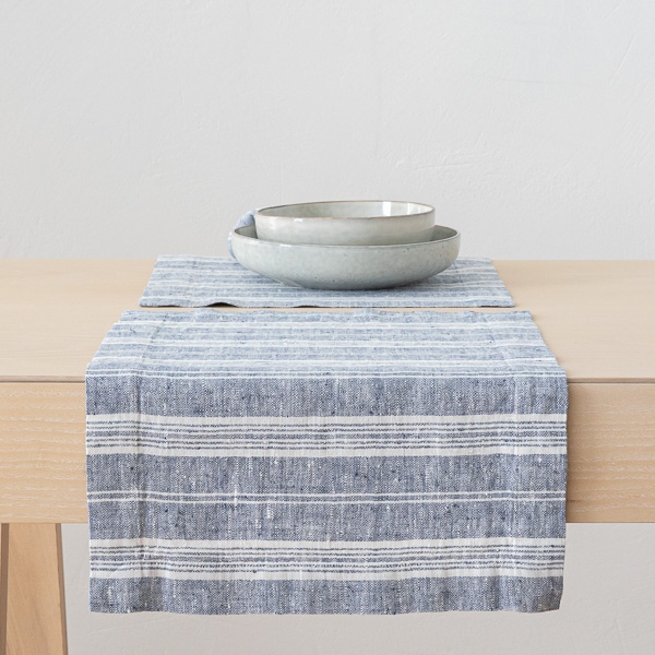 linen placemat for two