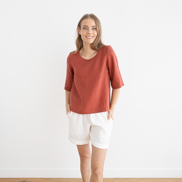 Loose Linen Blouse