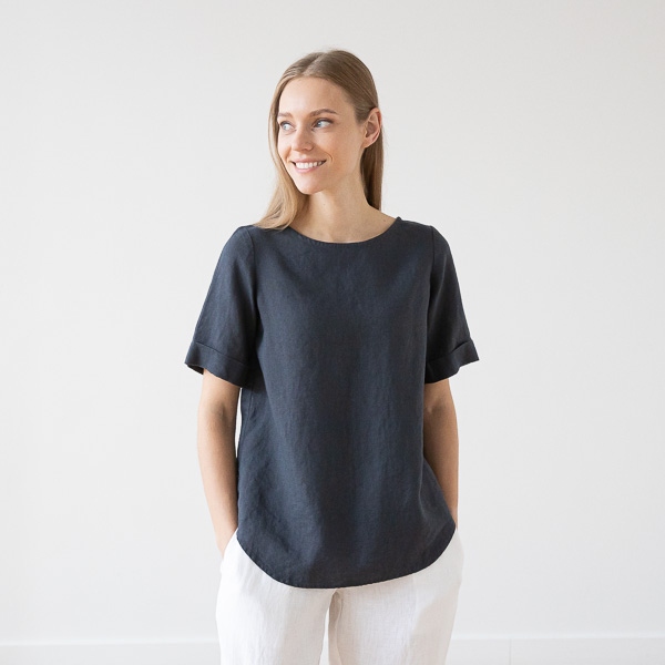 summer linen blouse