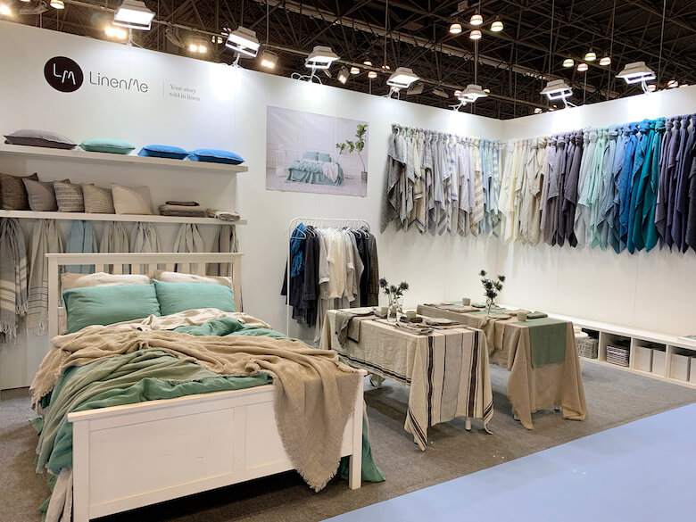 NYNOW Show -  LinenMe home textiles