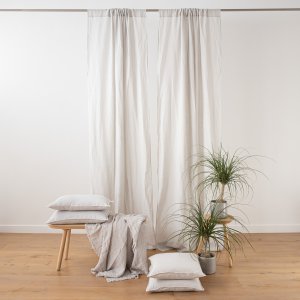linen curtains silver