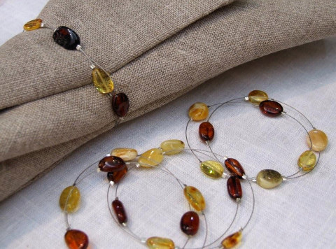 Amber Napkin Rings Amber Napkin Rings
