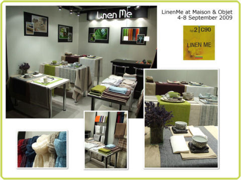 maison linenme stand Maison & Objet linen