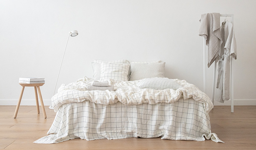 Patterned LinenMe linen bedding